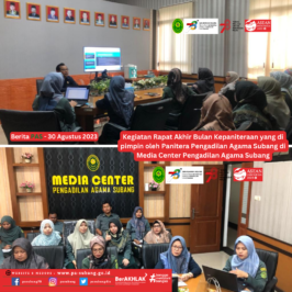 Rapat Akhir Bulan tim Kepaniteraan
