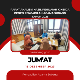 Rapat Analisis Hasil Penilaian Kinerja PPNPN Pengadilan Agama Subang