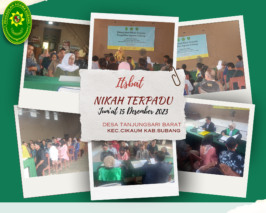Sidang Isbat Terpadu Pengadilan Agama Subang di Desa Tanjungsari Barat Kecamatan Cikaum Kabupaten Subang