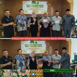 SIDANG ISBAT NIKAH TERPADU PENGADILAN AGAMA SUBANG
