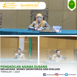 Monitoring & Evaluasi Kinerja Triwulan I Tahun 2024