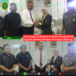 Kunjungan Pimpinan & Hakim Pengadilan Agama Subang dengan PJ Bupati Subang di Kantor Bupati Subang.