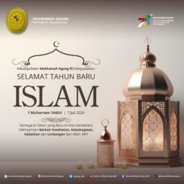 Keluarga Besar Mahkamah Agung RI Mengucapkan: Selamat Tahun Baru Islam 1446H 1 Muharram 1446H / 7 Juli 2024