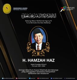 Keluarga Besar Mahkamah Agung RI Turut Berduka Cita Atas Wafatnya H. Hamzah Haz Wakil Presidan RI ke-9 Periode 2001-2004