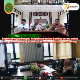 Kegiatan Pengembangan Pengiriman Berkas Banding secara online dengan PTA Bandung