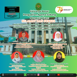 Hasil Promosi Mutasi Hakim hasil TPM & Baperjakat Kepaniteraan Ditjen Badilag dengan YM Bapak Ketua MA tanggal 10 Oktober 2024.