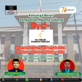 Selamat Hari Sumpah Pemuda 2024
