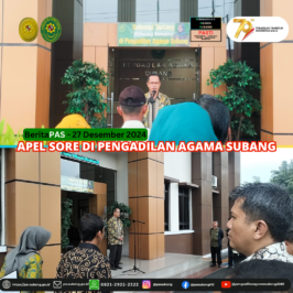 Apel Sore di Pengadilan Agama Subang