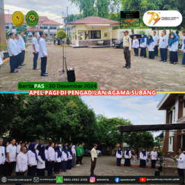 Apel Pagi di Pengadilan Agama Subang
