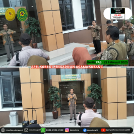 Apel Sore di Pengadilan Agama Subang