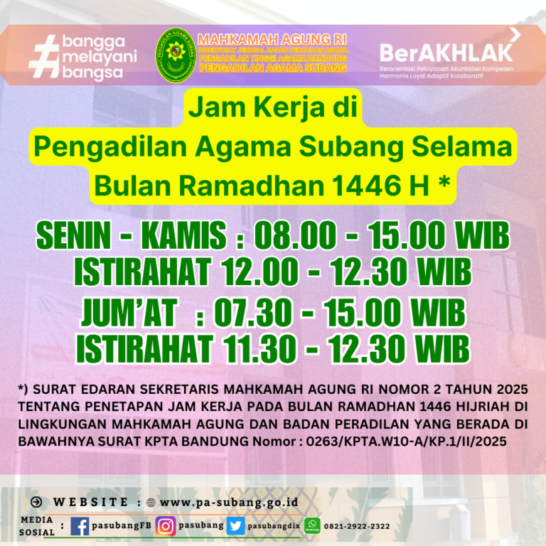Selamat Menjalankan IbadahPuasa Ramdhan 1446 H “Marhaban Ya Ramadhan“