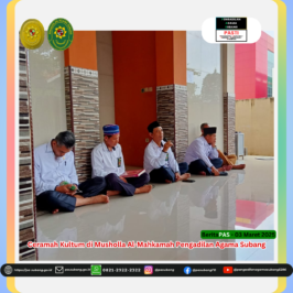 Ceramah Kultum di Musholla Al-Mahkamah Pengadilan Agama Subang