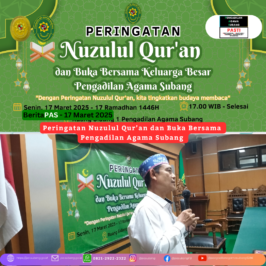 Peringatan Nuzulul Qur’an dan Buka Bersama Pengadilan Agama Subang