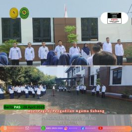 Kegiatan Apel Pagi di Pengadilan Agama Subang