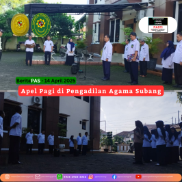 Apel Pagi Pengadilan Agama Subang | Senin, 14 April 2025