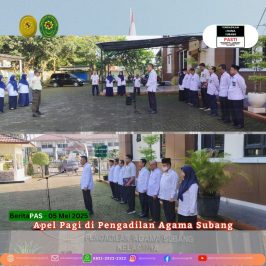 Apel Pagi di Pengadilan Agama Subang