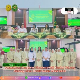 Pelantikan Pengurus Dharmayukti Karini Cabang Subang Masa Bakti Tahun 2025-2028