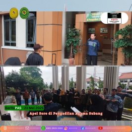 Apel Sore di Pengadilan Agama Subang