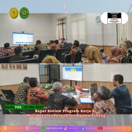 Rapat Review Program Kerja tahun 2025 di Media Center Pengadilan Agama Subang