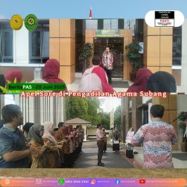 Apel Sore di Pengadilan Agama Subang