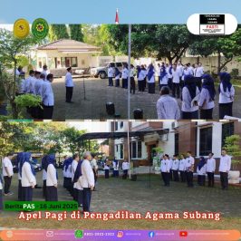 Apel Pagi di Pengadilan Agama Subang
