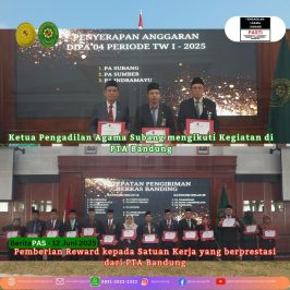 Ketua Pengadilan Agama Subang mengikuti Kegiatan di PTA Bandung