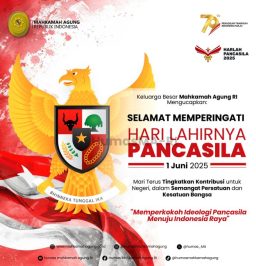 Selamat Memperingati Hari Lahirnya Pancasila1 Juni 2025