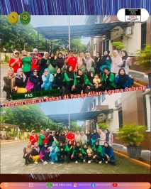 Jum’at Sehat di Pengadilan Agama Subang