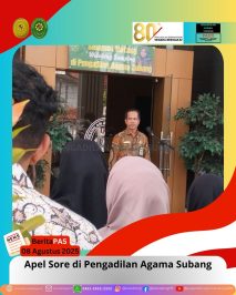 BeritaPAS – Apel Sore di Pengadilan Agama Subang