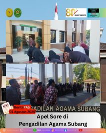 📍 Apel Sore Pengadilan Agama Subang