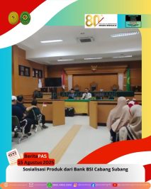 BeritaPAS – 15 Agustus 2025 Sosialisasi Produk BSI Cabang Subang