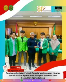 BeritaPAS – Penutupan Kegiatan Praktek Pengalaman Lapangan Fakultas Syariah Institut Agama Islam Al Zaytun Indonesia pada Pengadilan Agama Subang