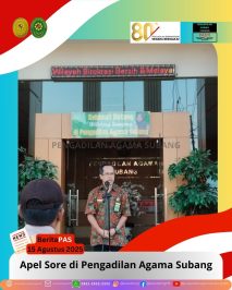 BeritaPAS – Apel Sore di Pengadilan Agama Subang