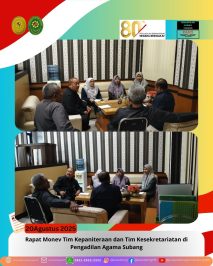 BeritaPAS – Rapat Monev Tim Kepaniteraan dan Tim Kesekretariatan di Pengadilan Agama Subang