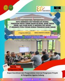 BeritaPAS – Rapat Koordinasi dan Pengendalian Internal Pengerjaan Proyek di Pengadilan Agama Subang