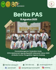 📌 BeritaPAS – Penandatanganan Perjanjian Kerja PPPK Mahkamah Agung RI Tahun 2025