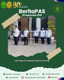 Apel Pagi di Pengadilan Agama Subang