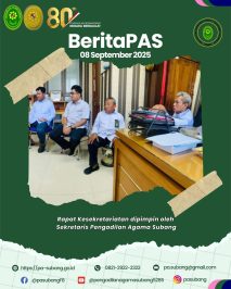 Rapat Kesekretariatan Pengadilan Agama Subang