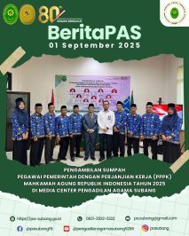 BeritaPAS – 📌 Pengambilan Sumpah PPPK MA RI Tahun 2025
