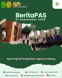 BeritaPAS – Apel Pagi di Pengadilan Agama Subang