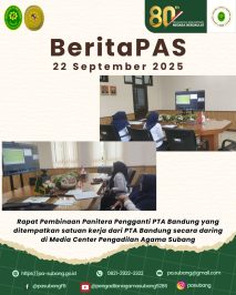 Kegiatan Pembinaan Panitera Pengganti PTA Bandung di Pengadilan Agama Subang