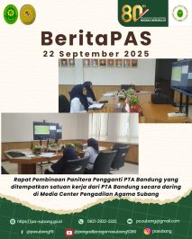 BeritaPAS – Kegiatan Pembinaan di Pengadilan Agama Subang