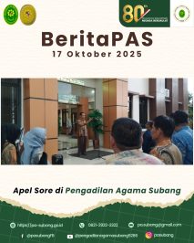 Apel Sore di Pengadilan Agama Subang