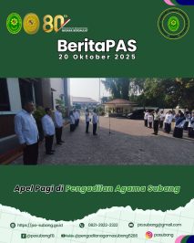 Apel Pagi di Pengadilan Agama Subang