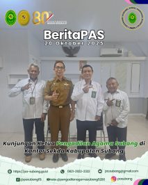 Kunjungan Ketua Pengadilan Agama Subang di Kantor Sekda Kabupaten Subang