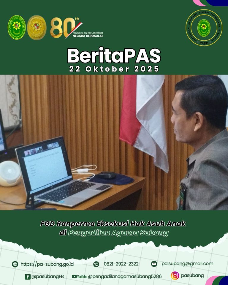 Keluarga Besar Mahkamah Agung RI Mengucapkan: Selamat Hari Santri Nasional 22 Oktober 2025 Mari Jadikan Semangat Juang Para Santri Sebagai Inspirasi dalam Mewujudkan Masyarakat Indonesia yang Lebih Maju dan Sejahtera “Mengawal Indonesia Merdeka, Menuju Peradaban Dunia”