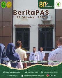 Apel Pagi di Pengadilan Agama Subang