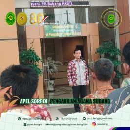 Apel Sore di Pengadilan Agama Subang Jum’at 31 Oktober 2025.