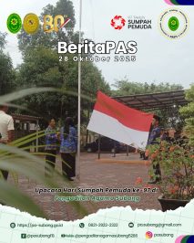 Pengadilan Agama Subang akan melaksanakan Upacara Peringatan Hari Sumpah Pemuda ke-97 Tahun 2025