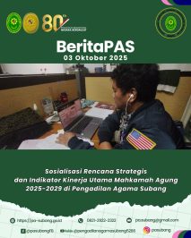 Sosialisasi Rencana Strategis dan Indikator Kinerja Utama Mahkamah Agung 2025–2029